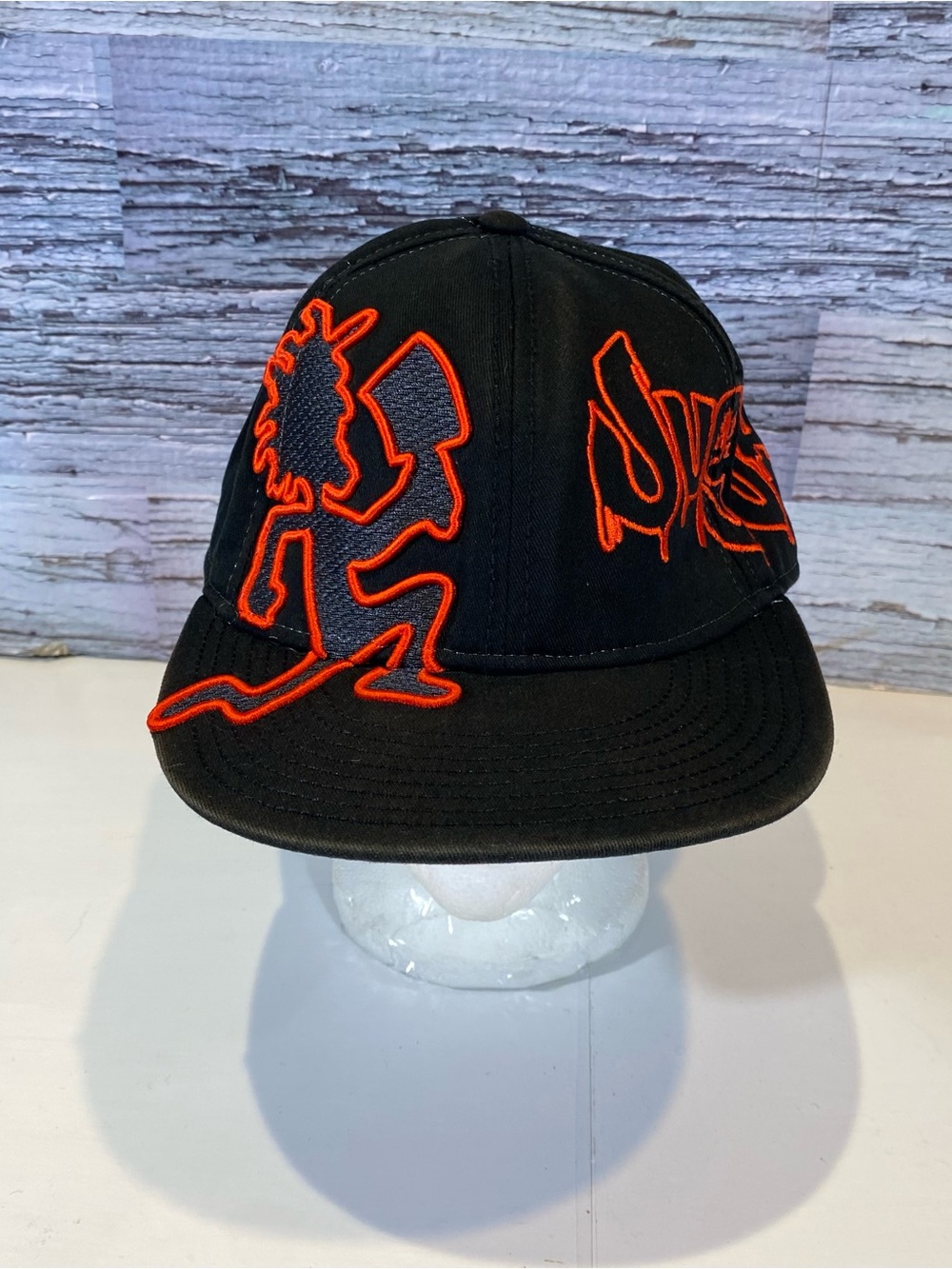 Insane Clown Posse ICP Hat Hatchetman 6 Panel Cap 2015 Virtis FEA Black Orange